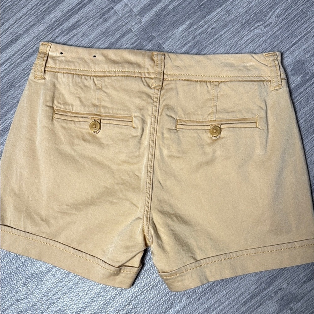 Liverpool Women's Mustard Gold Colored Shorts Size 0/25 - Picture 4 of 6